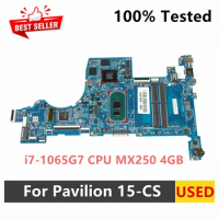 For HP Pavilion 15-CS Laptop Motherboard L67285-001 L67285-601 DAG7BMB68C0 With i7-1065G7 CPU MX250 4GB GPU Full Tested