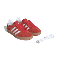 【adidas 愛迪達】休閒鞋 Gazelle Indoor 男女 運動休閒鞋 德訓鞋 麂皮 舒適 穿搭 紅 JI2063