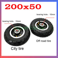 200x50 Wheel Off-road Tire for Electric Scooter Razor E100 E150 E200 Espark Crazy Cart Scooters 8 Inch Front Wheel Parts
