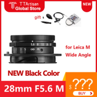 TTArtisan M 28mm F5.6 Lens Black Color Wide Angle Full Fame Camera Lens For Leica M240 M6 M7 M8 M9 M9p M10 for Leica M Mount