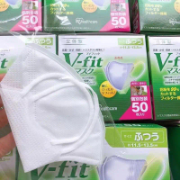 แนะนำ แนะนำ หน้ากาก V Fit แท้ กล่อง 50 ชิ้น หน้ากากไฮยีนิก Iris Oyama หน้ากาก 3D V Fit M/L พร้อมจัดส