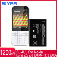 SIYAA BL4UL BL-4UL BL 4UL Battery For Nokia Lumia 225 230 330 RM-1172 RM-1011 RM-1012 RM-1126 TA-1030 230DS Replacement Bateria