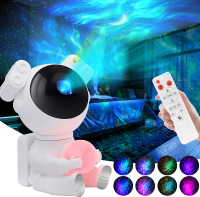 Astronaut Galaxy Projector for Bedroom Kids Adults 2 in 1 Star Projector Galaxy Night Light with Moo