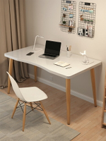 電腦桌書桌簡約家用桌子寫字桌辦公桌臥室穩固簡易學生學習桌置物桌 摺疊桌 居家用品
