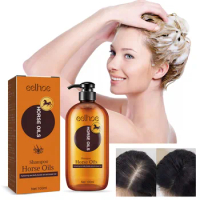 EELHOE Horse Oil Shampoo Deeply Cleanses The Scalp and Dandruff Prevents Oiliness and Moisturizes The Hair