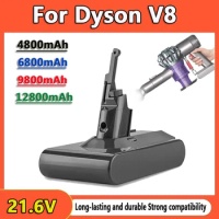 12800mAh dyson v8 battery replacement Tool Power 21.6V for Dyson V8 Absolute battery /Fluffy/Animal Li-ion Vacuum Cleaner