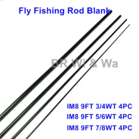 Fly Fishing Rod Blank, Repair Rod Building DIY, Private Custom Fishing Rod Material, BR Wi &amp; Wa, 1Set, IM8, 9FT, 3, 4WT, 5, 6wt,