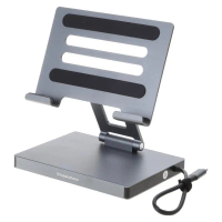 Stesen Pengecasan ALiNimum Aloi CL Jenis C 9-dalam-1, HUB USB3.0 5 Gb/s, Pemindahan Data, 2 x HDMI 4