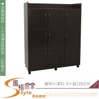 《風格居家Style》(塑鋼家具)3.1尺胡桃碗盤櫃/餐櫃 267-03-LKM