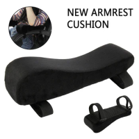 1/2 Pcs Office Chair Armrest Pads Memory Foam Pressure Relief Elbow Cushion Ergonomic Armrest Pad Universal Curved Armrest Cover