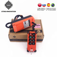 UTING-INNOVATION F21-E1B Industrial Radio Wireless Crane Hoist Remote Control 65-440V VHF Switch 8 Channel F21-E1B