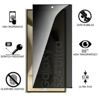 3 pieces Applicable to Samsung Mobile Phones SAMS21 S22 S23 S24PLUS S24ULTRAPeep-Proof Fingerprint Unlock Version