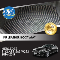 MERCEDES S-CLASS S63 W222 ( 2014 - 2019 ) Karpet Bonet Kulit PU PREMIUM QUALITY PU Leather Boot Carp