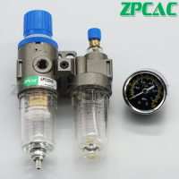 Air source processor, oil water separator, AFC2000 filter pressure reducing valve, AFR2000+ oil mist device, AL2000