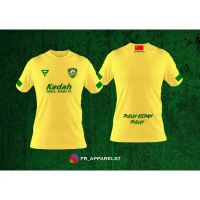 Kedah FC เสื้อยืด, ผู้สนับสนุนฟุตบอล, เสื้อยืด Microfibre, 2024, Baju Exp ตกปลา, 200 GSM, ผ้าฝ้ายแท้