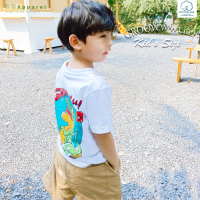 OK Apparel เสื้อยืด เสื้อเด็ก - ลายไดโนเสาร์  ผ้านิ่มผิว -คอกลม เนื้อผ้า Cotton  นำเข้าจาก USA 100%