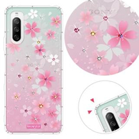 【KnowStar】SONY 系列 奧地利彩鑽防摔手機殼-櫻花町(Xperia5II/Xperia10III/Xperia1III/10II/XZ3)