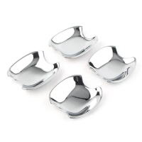 Chrome ABS Car Styling Door Handle Bowl Protective Cover Trims 4Pcs For Toyota Sienta 2016 2017 2018 Car Accessories