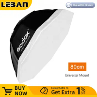 Godox 80cm 31.5" Octagon Softbox with Universal Mount for Studio Flash Godox K-150A K-180A 250SDI 300SDI E250 E300