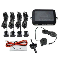 12V Car Parking Sensor Kit Reverse Backup Radar Sound Alert Indicator Probe System 4 Probe Beep Sensor Car Detector
