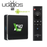 Ugoos X4Q Pro X4Q Plus X4Q Cube S905X4 Quad Core TV Box ARM G31 MP2 Android 11 2.4G 5G 1000M BT 5.1 Set Top Tox 4K Media Player