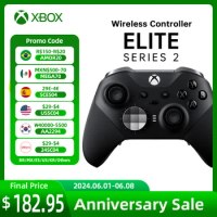Xbox Elite Wireless Controller Series 2 Black - for Xbox One Series S X PC Windows Android iOS Gamepad Accessories