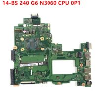 Refurbished 925426-001 925426-501 925426-601 For HP 14-BS 240 G6 Laptop Motherboard With N3060 CPU DA00P1MB6D0 100% Tested