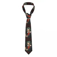 Ludwig Van Beethoven Necktie Unisex Casual Polyester 8 cm Classic Masterpiece Music Symphony Neck Tie for Mens Shirt Accessories