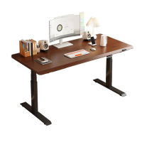 【歐德沐】智能電動升降桌120*60*75cm 加厚2.5cm桌面 三節腿 隱藏雙電機(電腦桌 電動升降桌 電競桌)