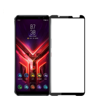 IN7 ASUS ROG Phone 3 ZS661KS (6.59吋) 高清 高透光2.5D滿版9H鋼化玻璃保護貼 疏油疏水 鋼化膜-黑色