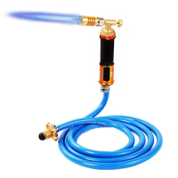 High Temperature Gold Silver Smelting Fire Torch With 2.5m Gas Hose Handheld Copper Aluminum Iron Welding Torch LPG Flamethrower