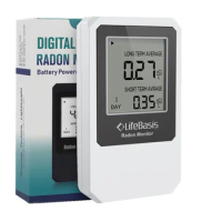 Portable Air Quality Monitor Digital Radon Monitor Smart Home Use Portable Radon Gas Analyzer RN-55