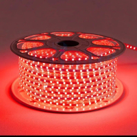 Lampu LED Strip 5050 220V 1 roll 100 Meter dotless selang tebal waterproof outdoor premium