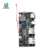 22.5W Power Bank Battery Charger Board 5A Micro/Type-C USB Power Bank Accessories 18650 Charging Module Circuit Protection