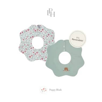 Little Palmerhaus - Celemek Katun Bayi 2 Sisi (Reversible Scallop Bib 2.0) POPPY BLUSH