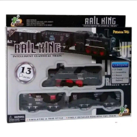 Rail King Mainan Kereta Api Rel Lokomotif Rail King Railking 13pc Gerbong Train Medium Kado Anak Mai