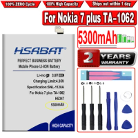 HSABAT 5300mAh HE347 Battery for Nokia 7 plus TA-1062 TA-1046 TA-1055 N7P N 7P