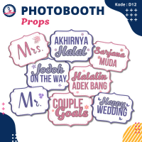 Photo booth props / Perlengkapan foto / photobooth properti wedding khitan custom tulisan birthday