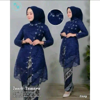 Set Kebaya Brokat Payet Tunik Tamara Jumbo Big Kebaya Buat acara Widusa Kondangan Lamaran Kebaya Can