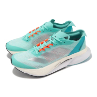 【adidas 愛迪達】慢跑鞋 Adizero Boston 12 女鞋 藍白 輕量 避震 輪胎大底 中長跑 運動鞋 愛迪達(ID6901)