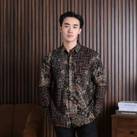 Hardi Batik Dobby - ARTA | Kemeja Batik Dobby Pria Lengan Panjang M