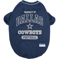 เสื้อยืดสุนัข NFL Dallas Cowboys สำหรับสัตว์เลี้ยง ขนาด X-Small เสื้อสำหรับสัตว์เลี้ยงที่ได้รับอนุญา