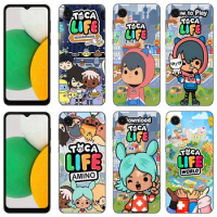 Toca Life World Game Phone Case For Samsung Galaxy A01 A03 Core A04 E A02 A05 A10 A20 A21 A30 A50 S A6 A8 Plus A7 Black Cover