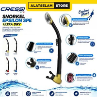 Snorkel Cressi Epsilon SPE Ultra Dry / Pipa Snorkling Diving / Alat Bantu Nafas Dalam Air / Snorkel 