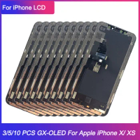 3/5/10 PCS GX OLED LCD For Apple iPhone X A1865 A1901 XS A2097 A1920 LCD Display Touch Screen Assembly Digitizer