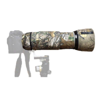 Juntuo Waterproof Lens Coat for Sony FE 100-400mm F4.5-5.6 GM OSS Camera Lens Camouflage Cover Protection Cover