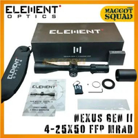 TELESKOP ELEMENT NEXUS GEN II 4-25X50 FFP APR 1C MRAD Tube 30 Digital Illuminated