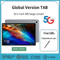 New 4G LTE 5G WiFi Tablets 10.1 Inch Google Study Education Tablet Pc Dual SIM Dual Cameras Octa Core 8GB+256GB ROM Android 12