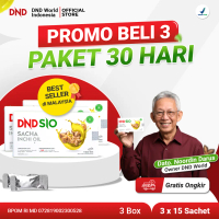 DND SACHA INCHI OIL 75ml - Promo Hemat 3 Box - Minyak Kacang Sacha Inchi 100% - 15 Sachet
