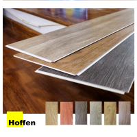 HOFFEN พื้นไม้ SPC หนา 4 มม.กระเบื่องยางไวนิลผสมหิน วัสดุปูพื้น พื้นผิวไม้ธรรมชาติ 12 แผ่น 2.68 ตรม.